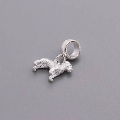 Border Terrier Silver Dog Charm Scarlett Jewellery