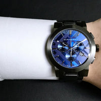 Burberry BU9365 The City Men's Gunmetal & Blue Watch - SJR London Timepiece