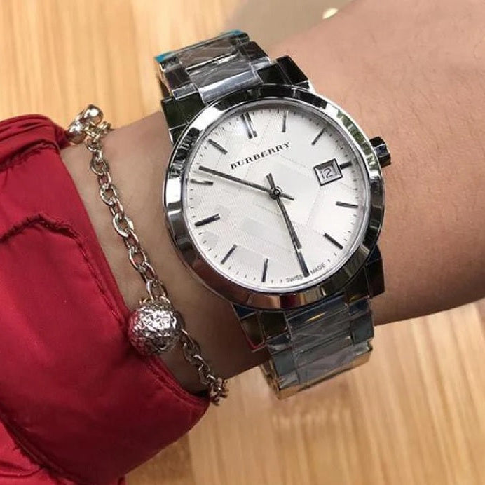Burberry BU9037 The City Unisex Silver Watch - SJR London Timepiece
