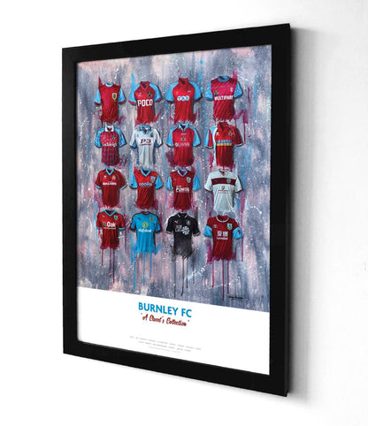 Burnley FC Shirts - A2 Signed Limited Edition Prints