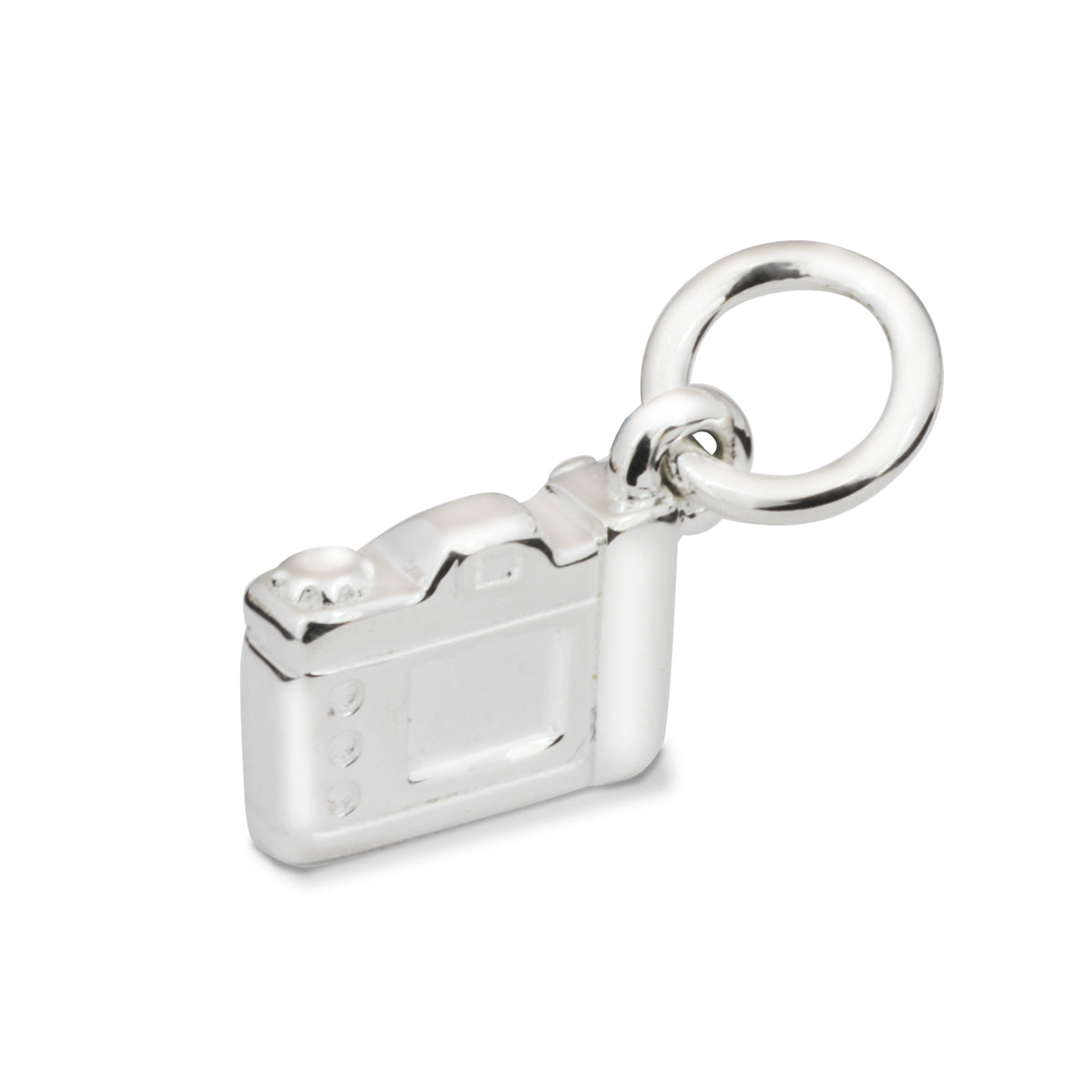 Vintage Camera Personalised Silver Charm Scarlett Jewellery