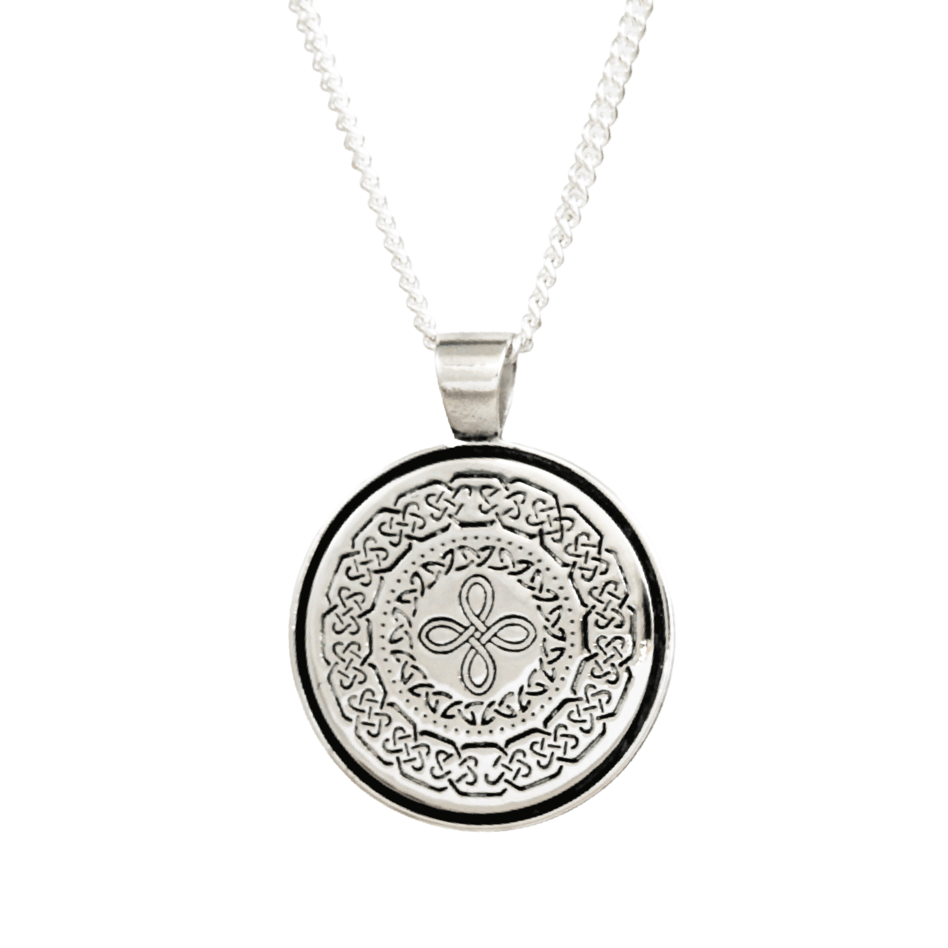 Celtic Mandala Personalised Silver Necklace Scarlett Jewellery
