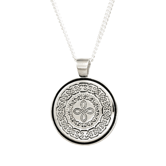 Celtic Mandala Personalised Silver Necklace Scarlett Jewellery