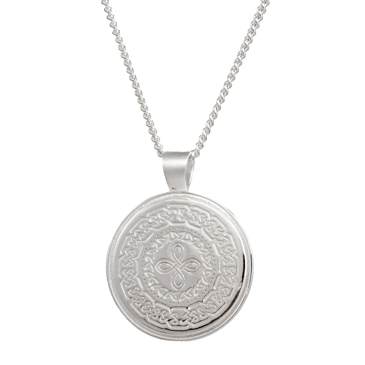 Celtic Mandala Personalised Silver Necklace Scarlett Jewellery