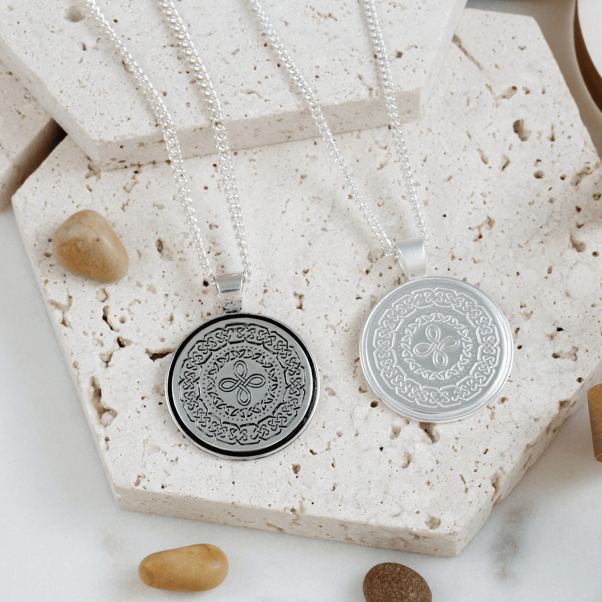 Celtic Mandala Personalised Silver Necklace Scarlett Jewellery