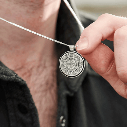 Celtic Mandala Personalised Silver Necklace Scarlett Jewellery