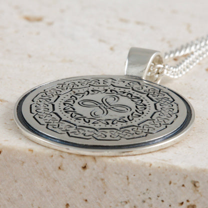 Celtic Mandala Personalised Silver Necklace Scarlett Jewellery
