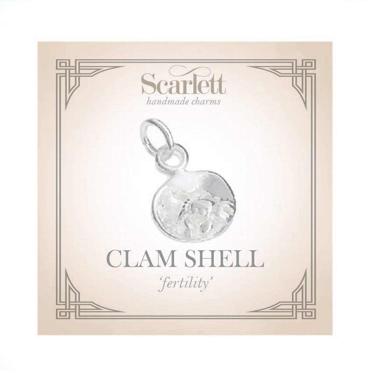 Clam Shell & Crab Silver Charm Scarlett Jewellery