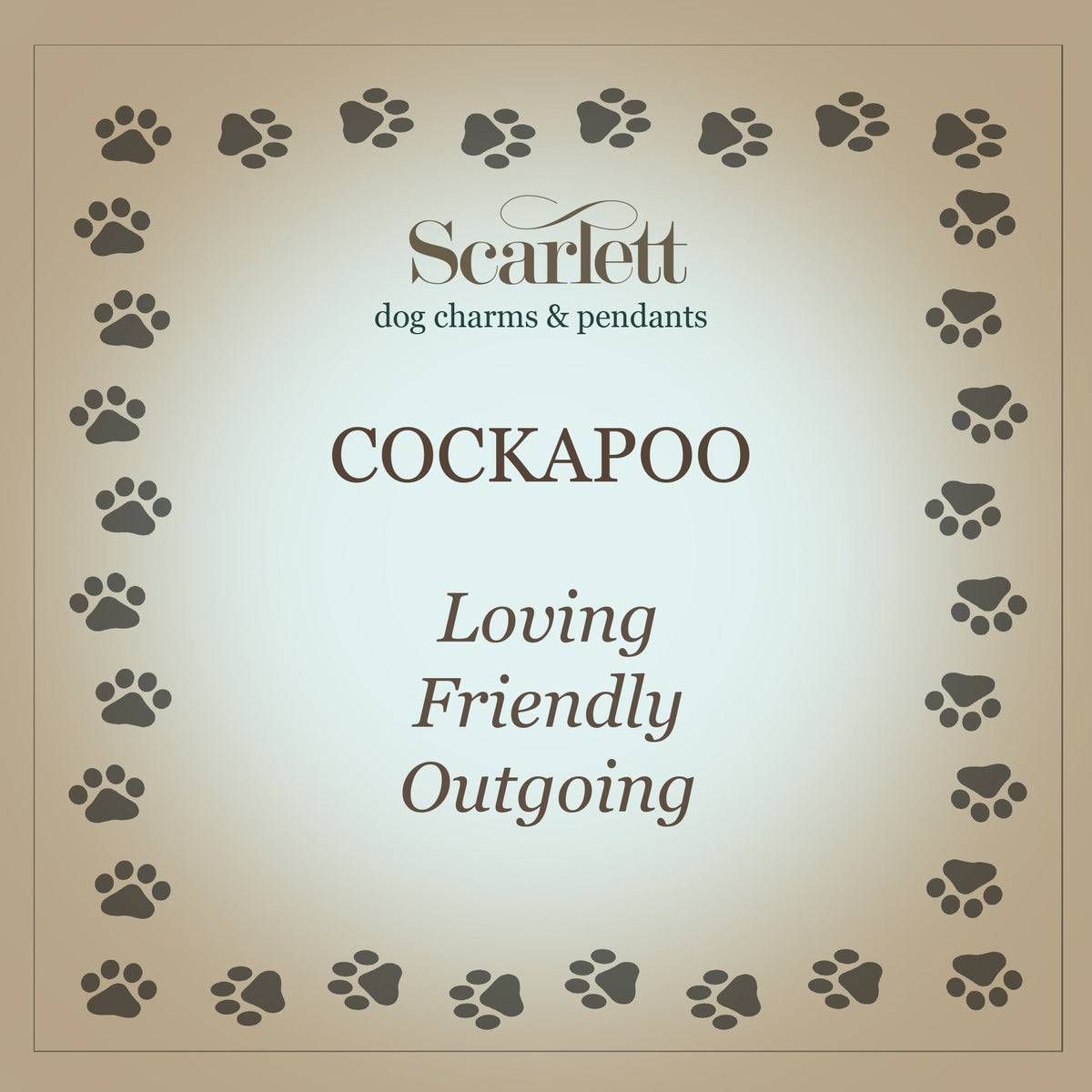 Cockapoo Silver Dog Charm Bracelet Scarlett Jewellery