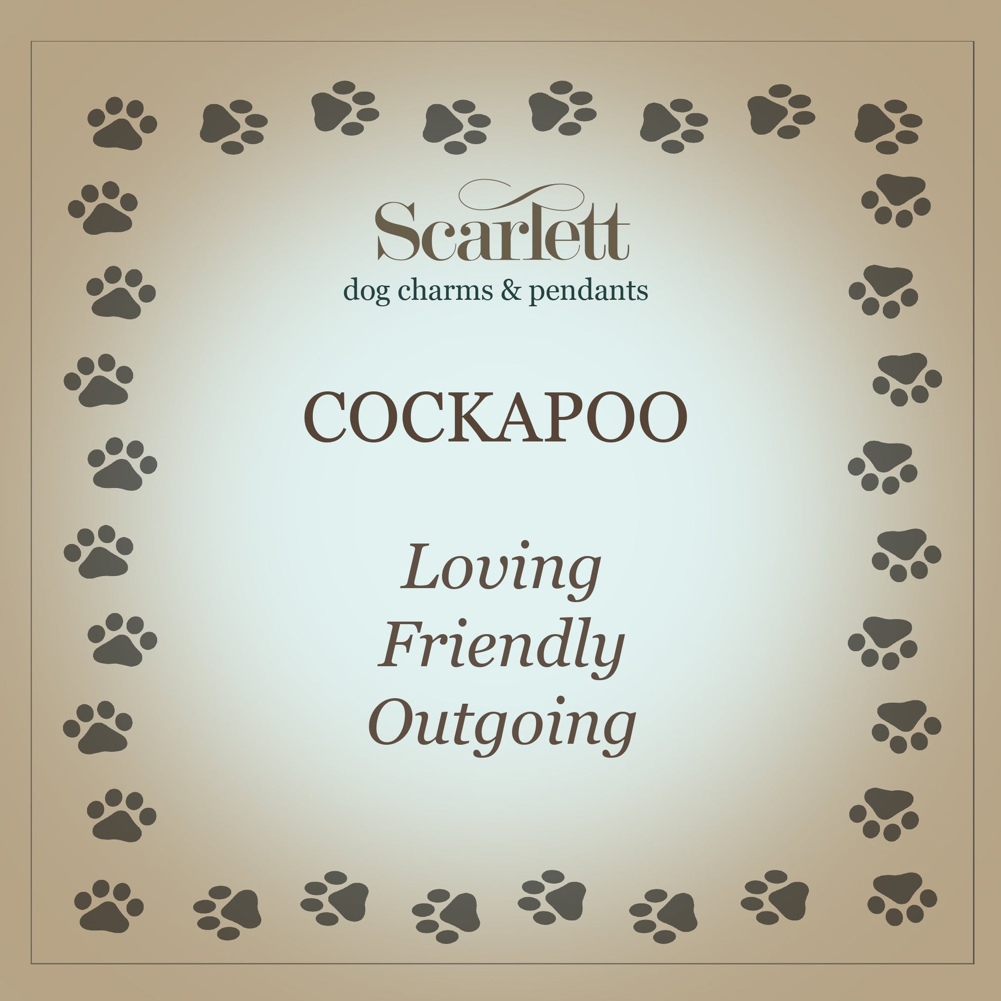 Cockapoo Silver Dog Charm Bracelet Scarlett Jewellery