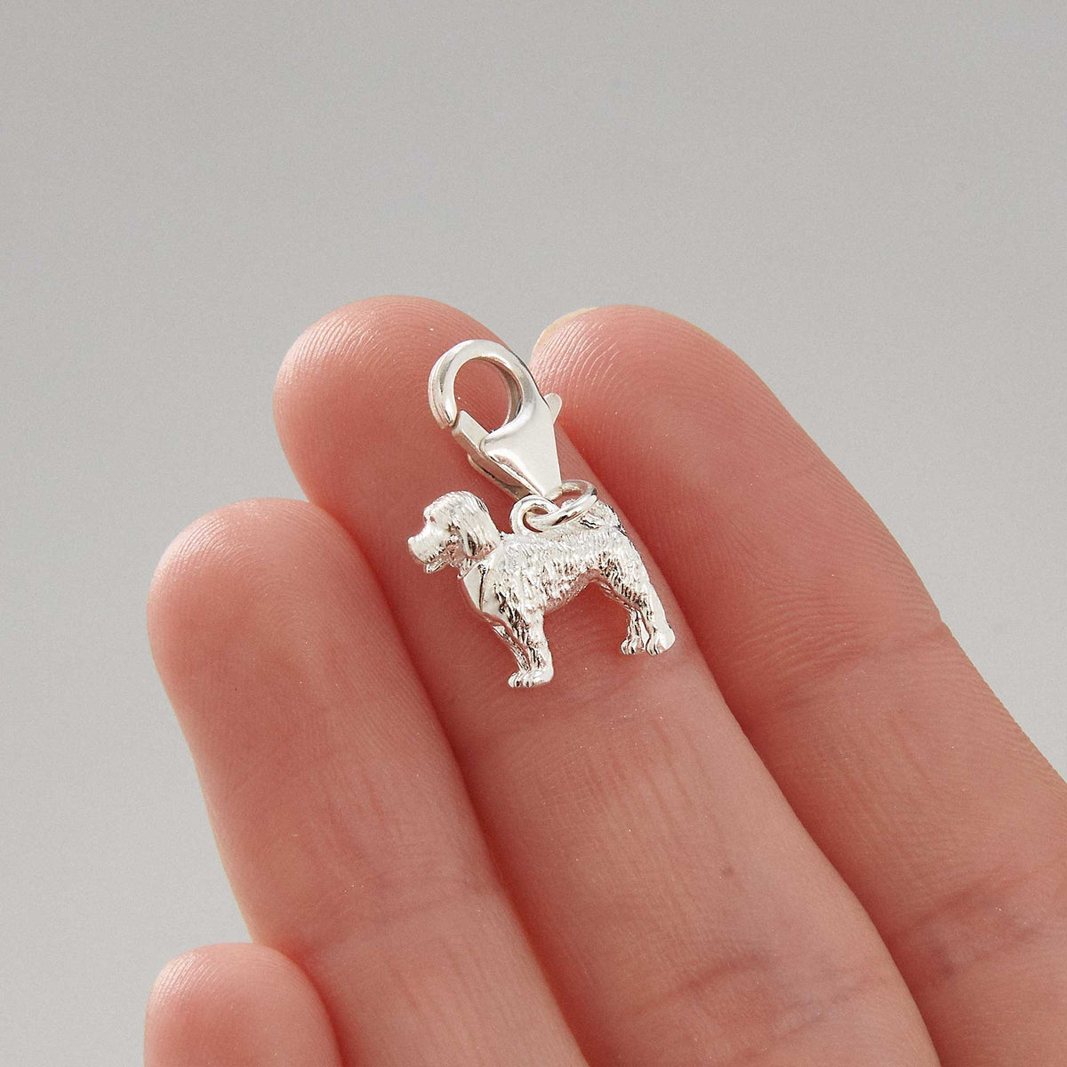 Cockapoo Silver Dog Charm Scarlett Jewellery