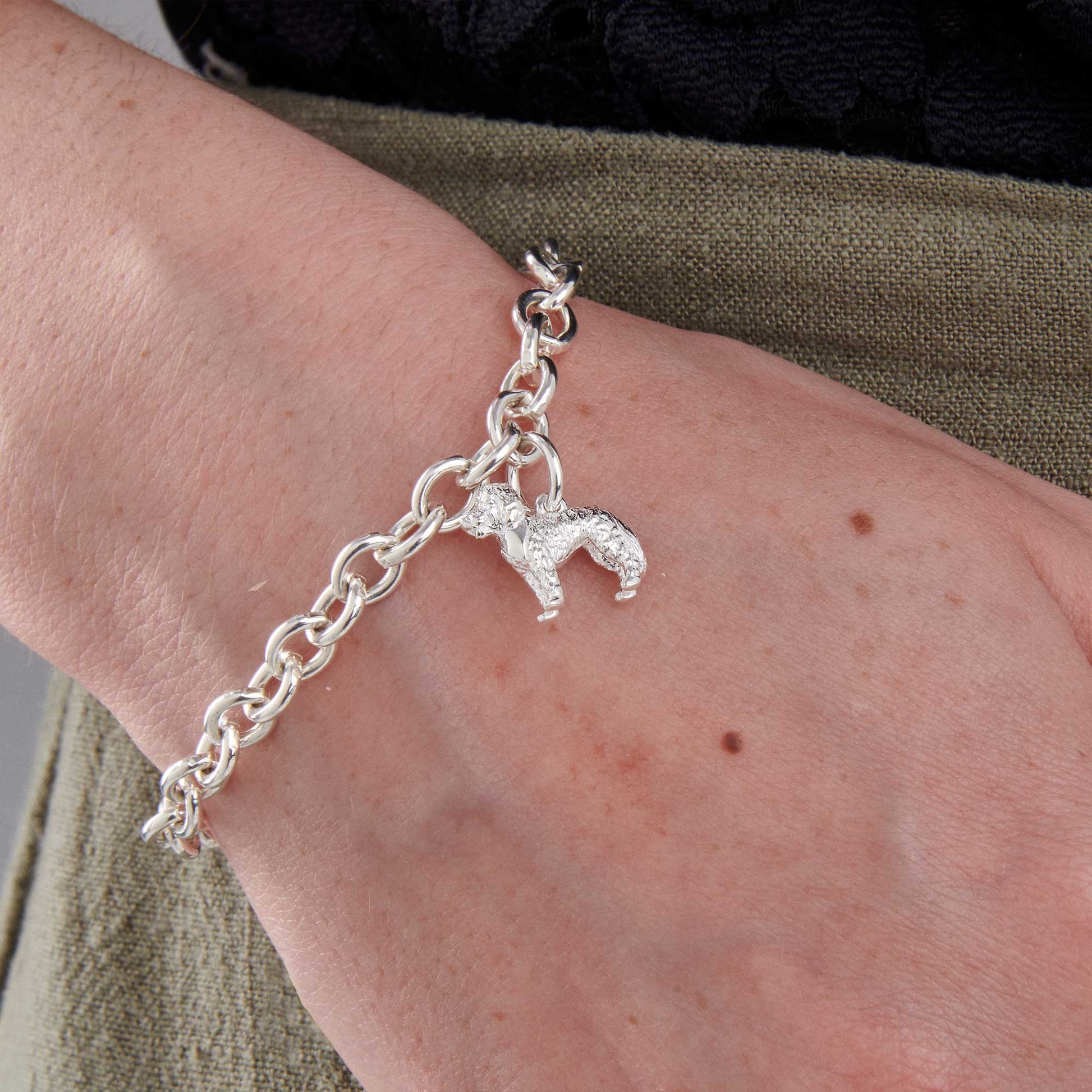 Cockapoo Silver Dog Charm Scarlett Jewellery