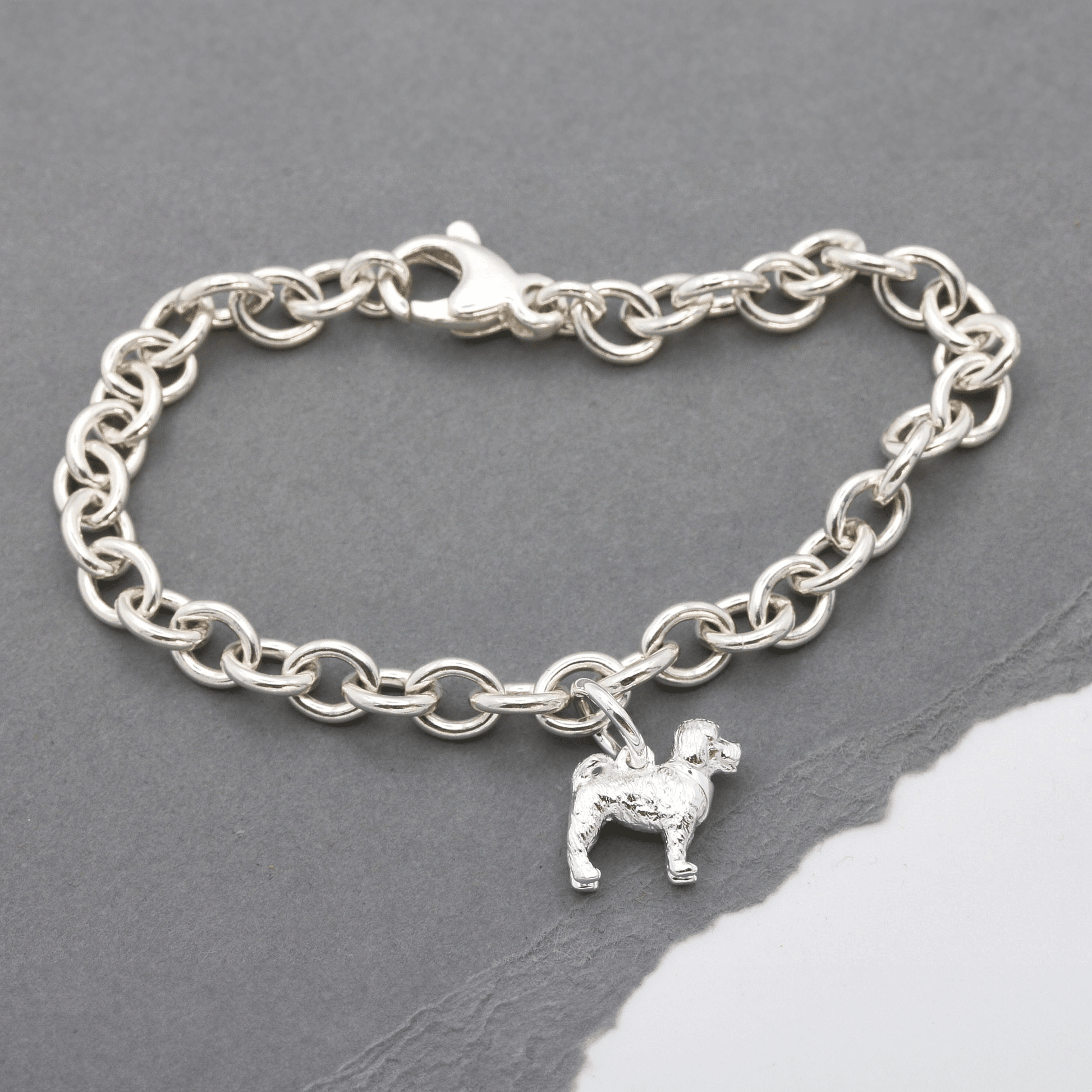 Cockapoo Silver Dog Charm Scarlett Jewellery