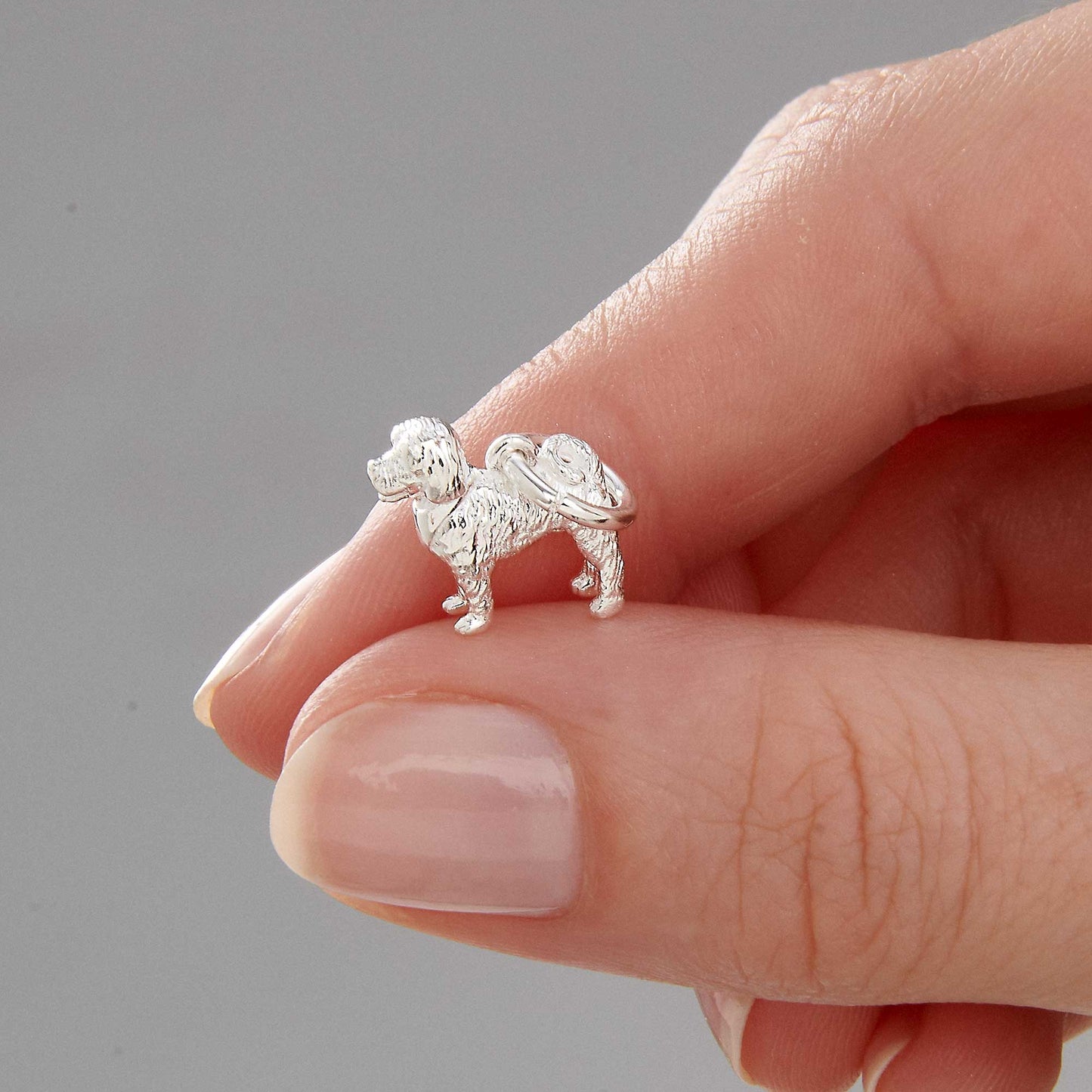 Cockapoo Silver Dog Charm Scarlett Jewellery