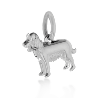 English Cocker Spaniel Silver Dog Charm Scarlett Jewellery