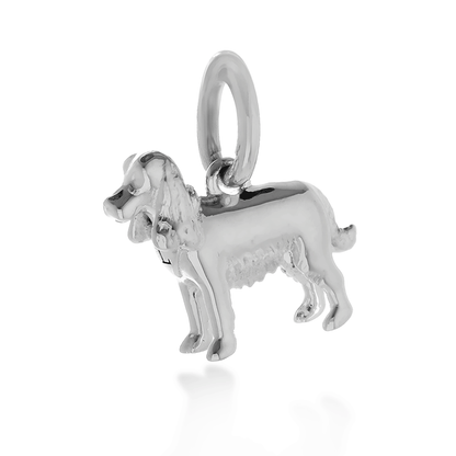 English Cocker Spaniel Silver Dog Charm Scarlett Jewellery