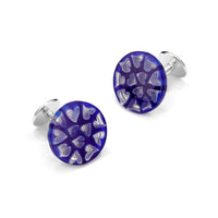 Murano Glass 'Amore' Cufflinks With Sterling Silver Benson & Clegg