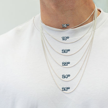 Octagon Vegvisir Viking Rune Personalised Silver Necklace Scarlett Jewellery