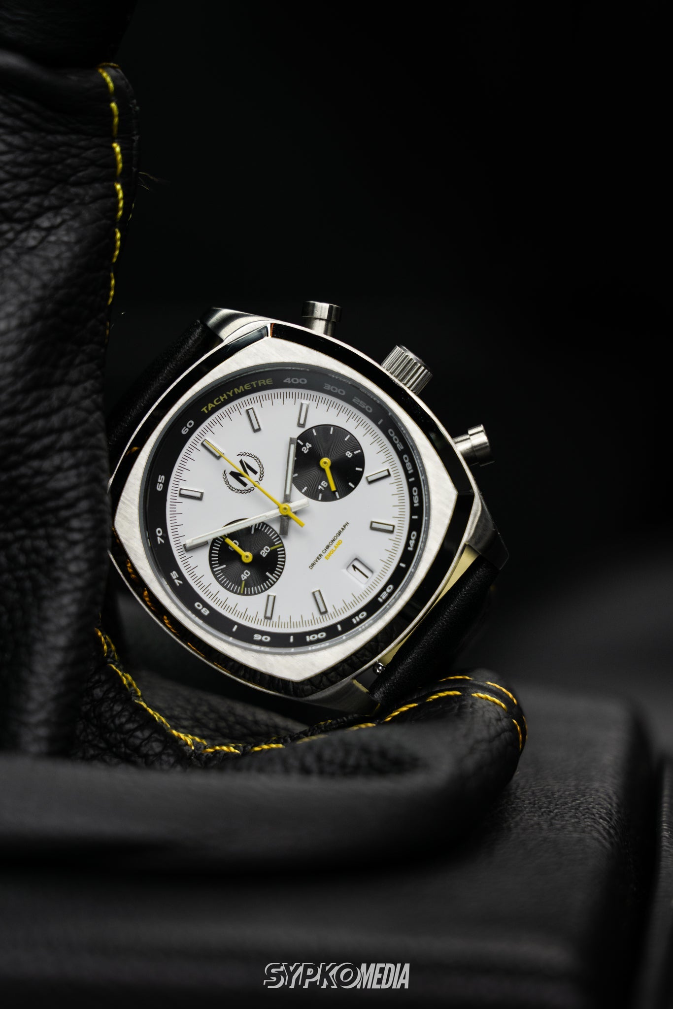 Driver Chronograph MKII Meca-Quartz, Panda - SJR London Timepiece