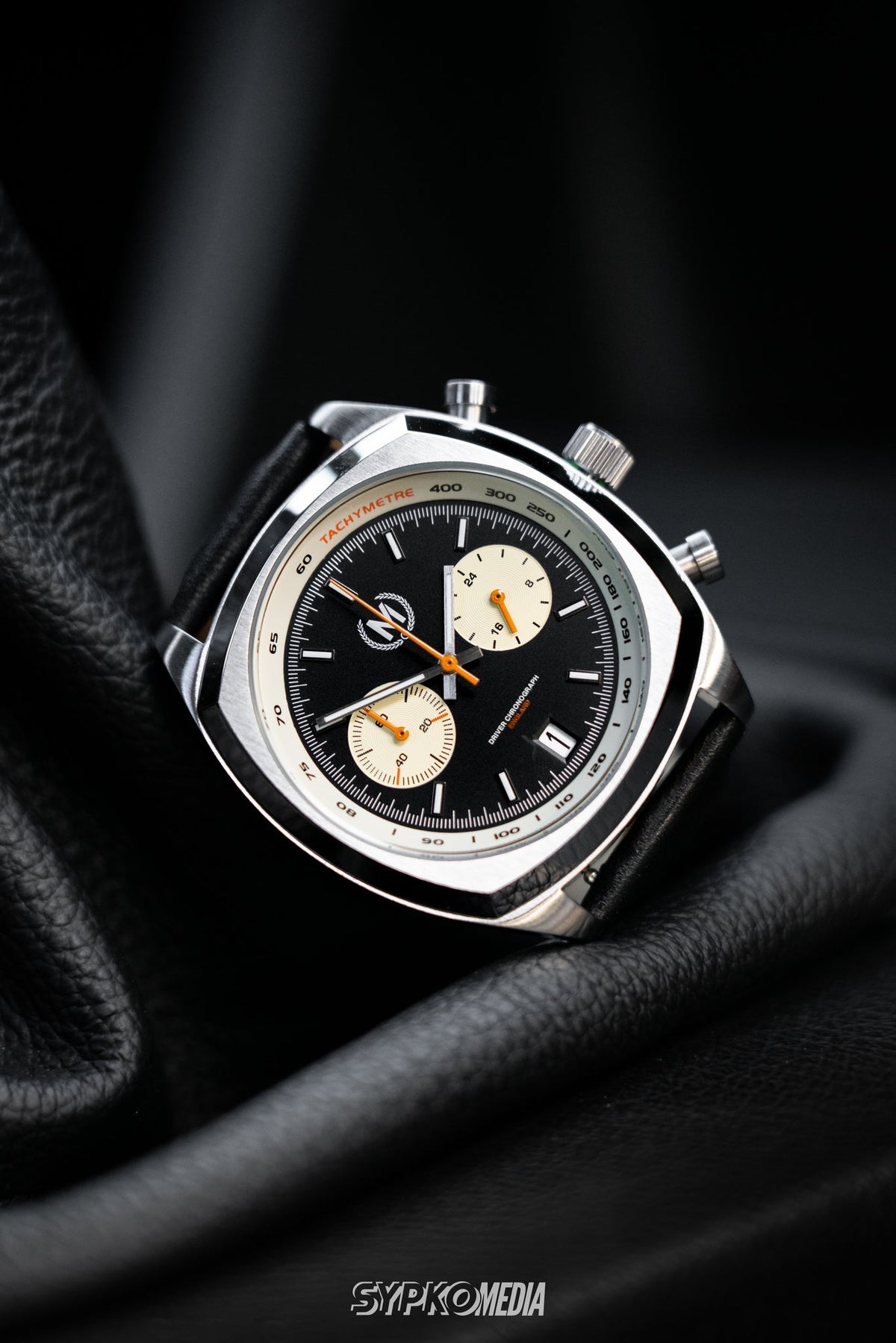 Driver Chronograph MKII Meca-Quartz, Black Reverse Panda - SJR London Timepiece