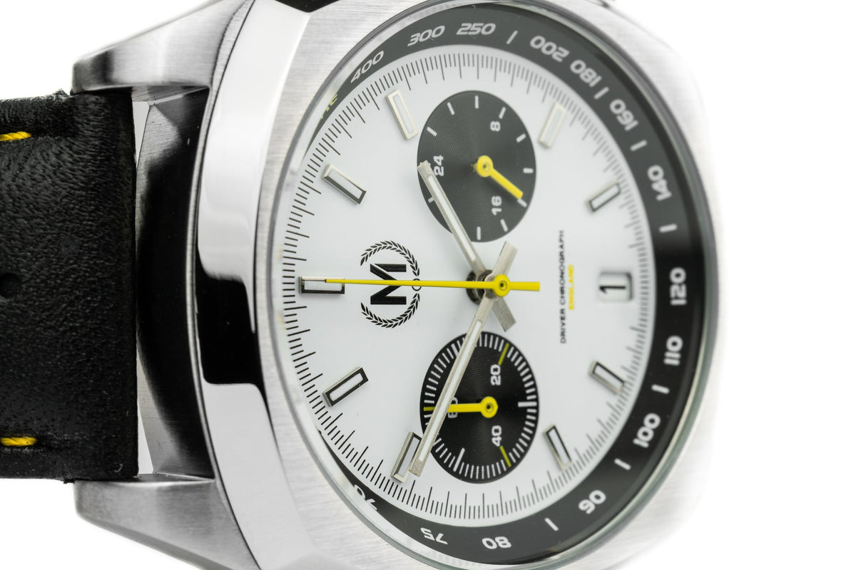 Driver Chronograph MKII Meca-Quartz, Panda - SJR London Timepiece