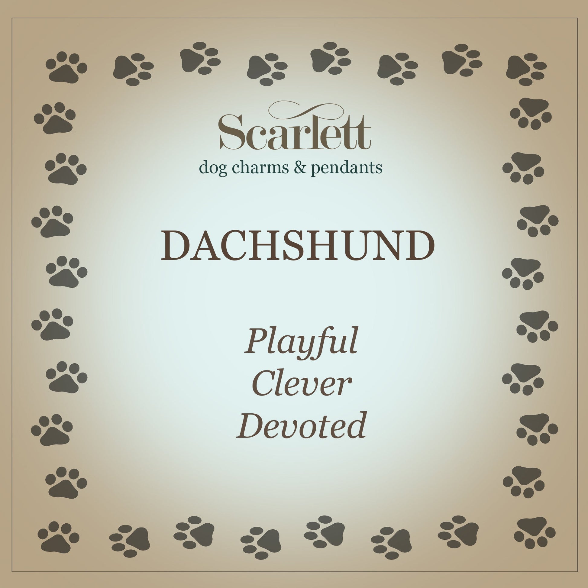 Dachshund Silver Dog Charm Bracelet Scarlett Jewellery