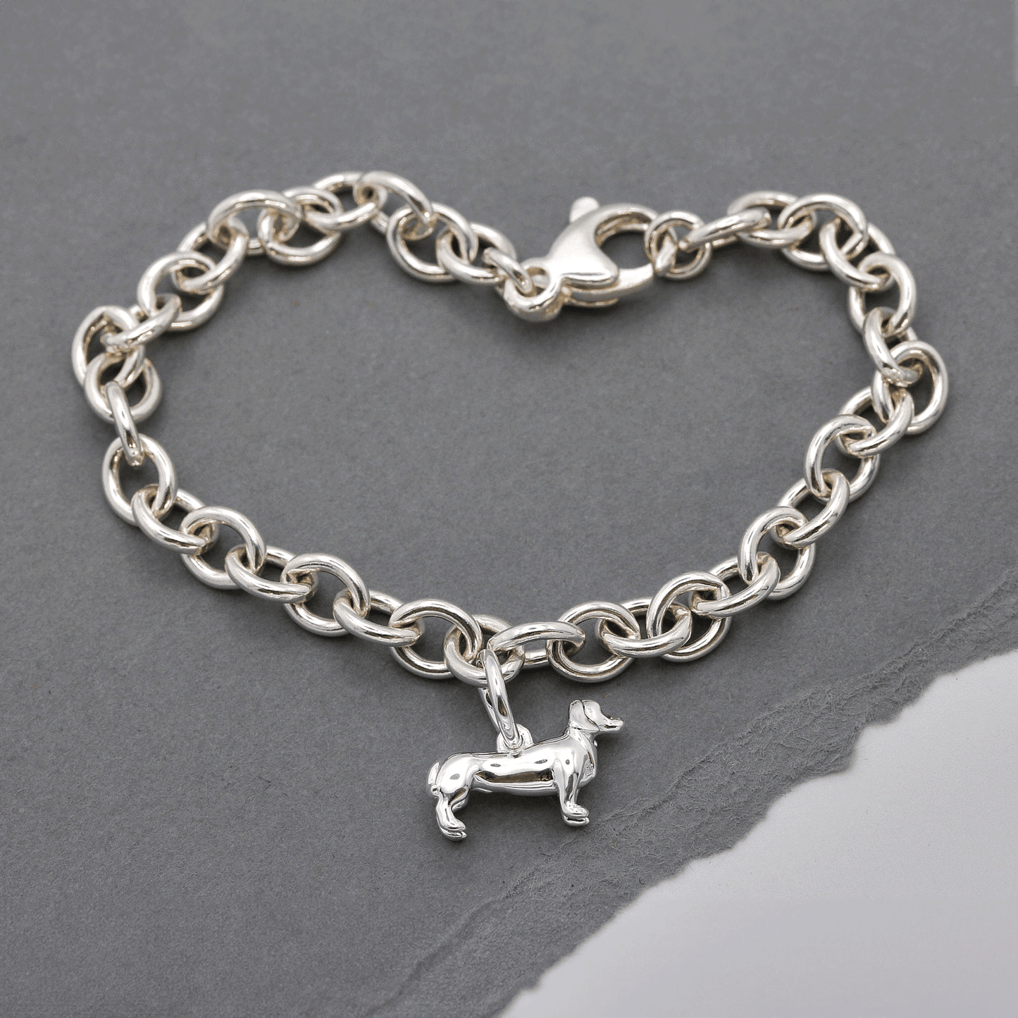 Dachshund Silver Dog Charm Scarlett Jewellery