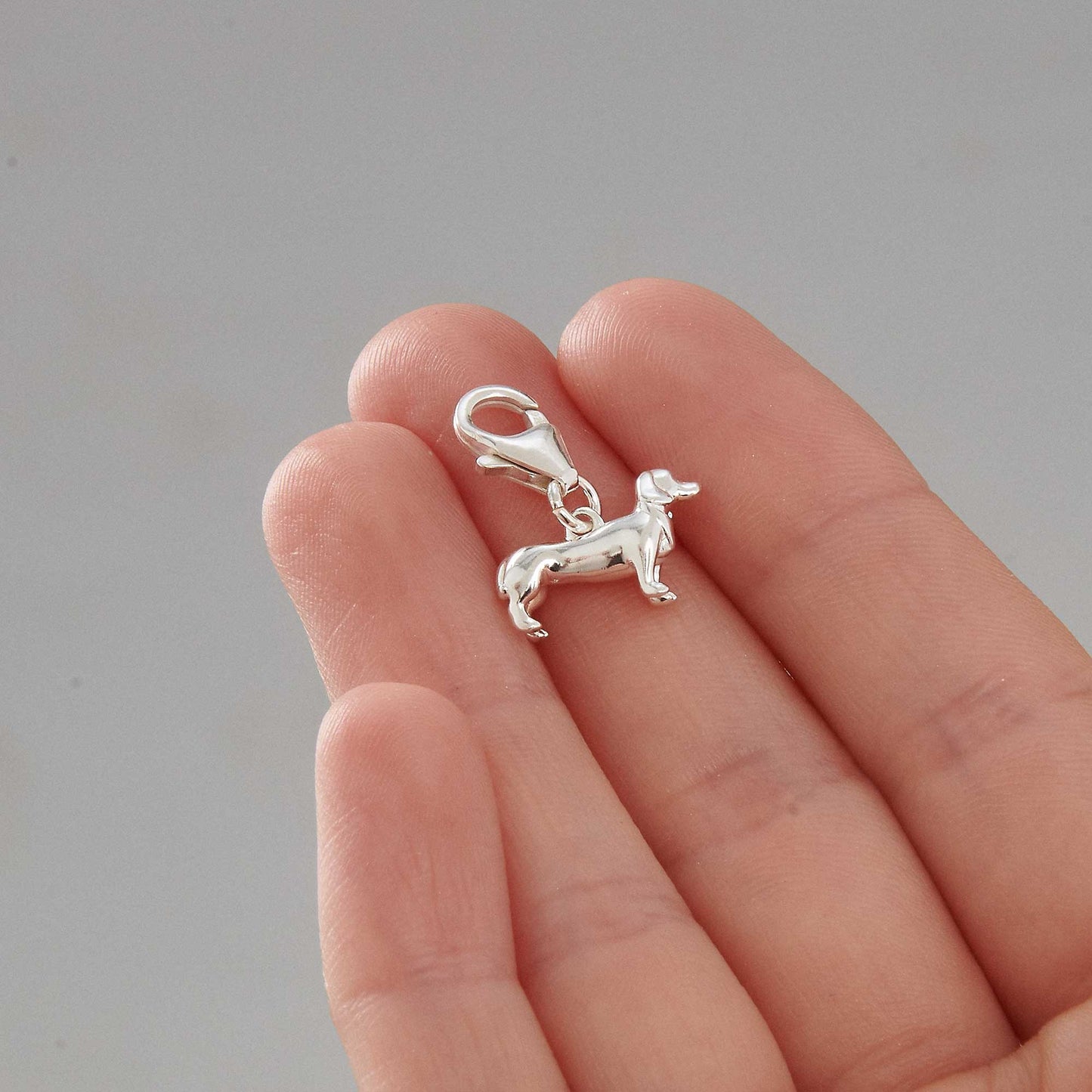 Dachshund Silver Dog Charm Scarlett Jewellery
