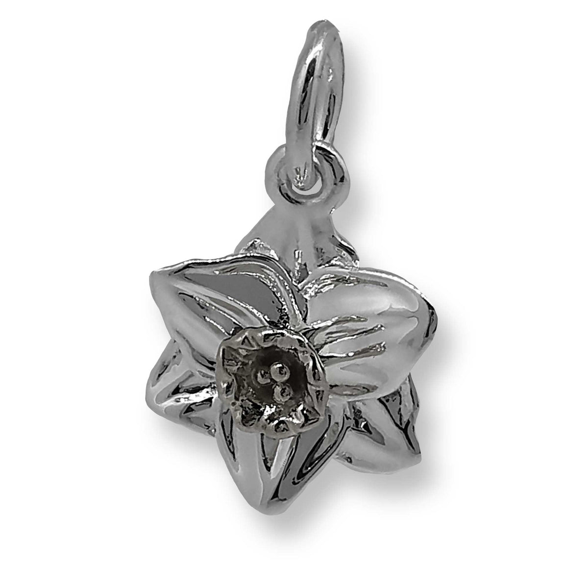 Daffodil Flower Silver Charm Scarlett Jewellery