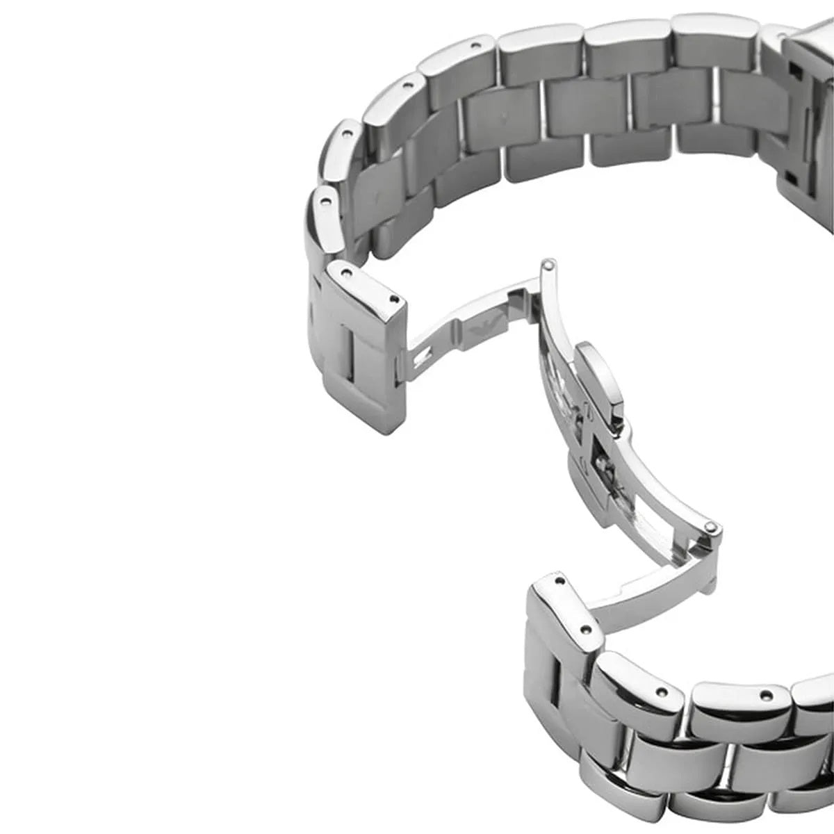 Emporio Armani AR0156 Classic Men's Rectangular Silver Watch - SJR London Timepiece