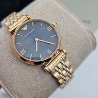 Emporio Armani AR11145 Gianni T-Bar Women's Rose Gold Watch - SJR London Timepiece