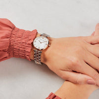 Emporio Armani AR1683 Gianni T-Bar Women's Two-Tone Watch - SJR London Timepiece