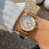Emporio Armani AR1907 Gianni T-Bar Women's Gold Watch - SJR London Timepiece