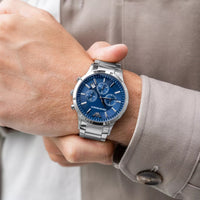 Emporio Armani AR2448 Renato Men's Silver & Blue Watch - SJR London Timepiece