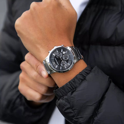 Emporio Armani AR2460 Renato Men's Large Silver Watch - SJR London Timepiece