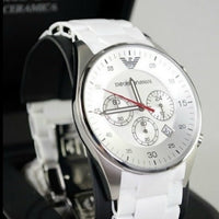 Emporio Armani AR5859 Sportivo Men's White Silicone Watch - SJR London Timepiece