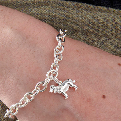 English Cocker Spaniel Silver Dog Charm Scarlett Jewellery