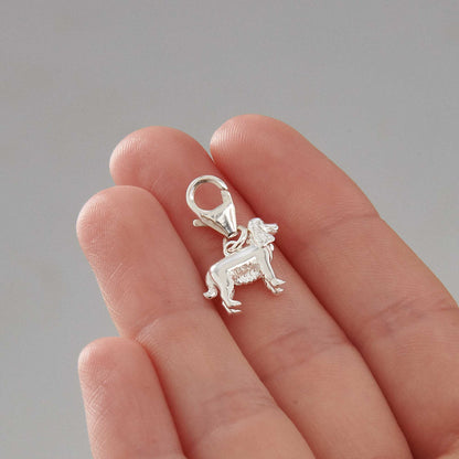 English Cocker Spaniel Silver Dog Charm Scarlett Jewellery