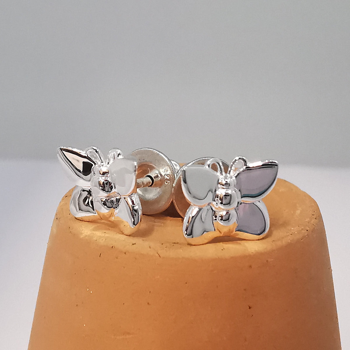 Flutterby' Silver Stud Earrings Scarlett Jewellery