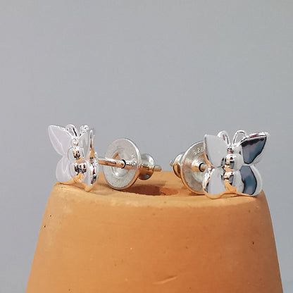 Flutterby' Silver Stud Earrings Scarlett Jewellery