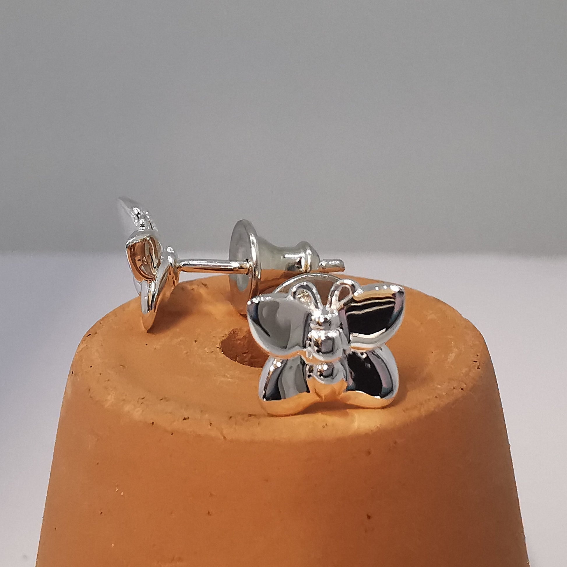Flutterby' Silver Stud Earrings Scarlett Jewellery
