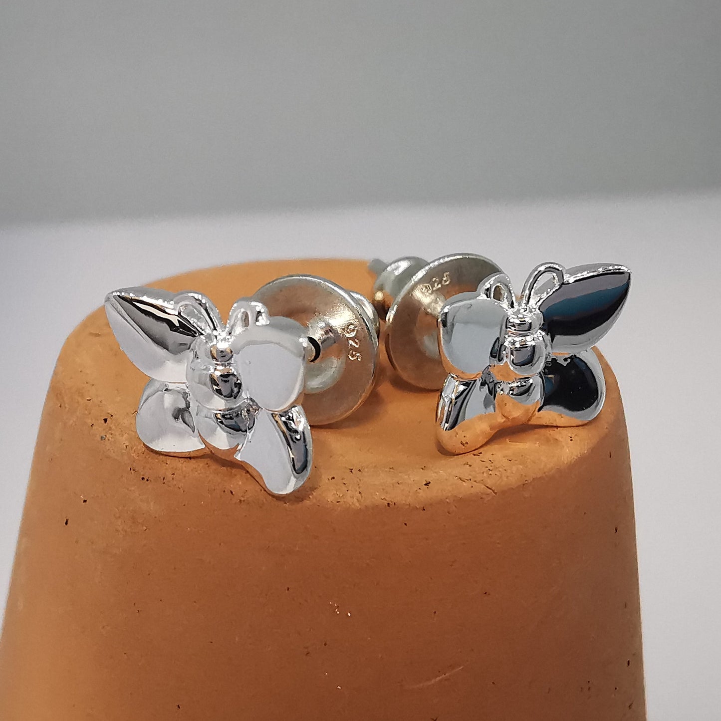 Flutterby' Silver Stud Earrings Scarlett Jewellery