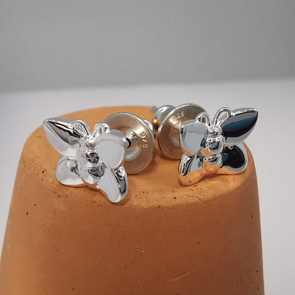 Flutterby' Silver Stud Earrings Scarlett Jewellery