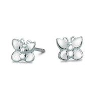 Flutterby' Silver Stud Earrings Scarlett Jewellery