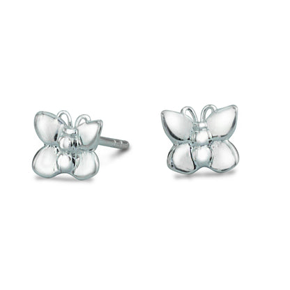 Flutterby' Silver Stud Earrings Scarlett Jewellery