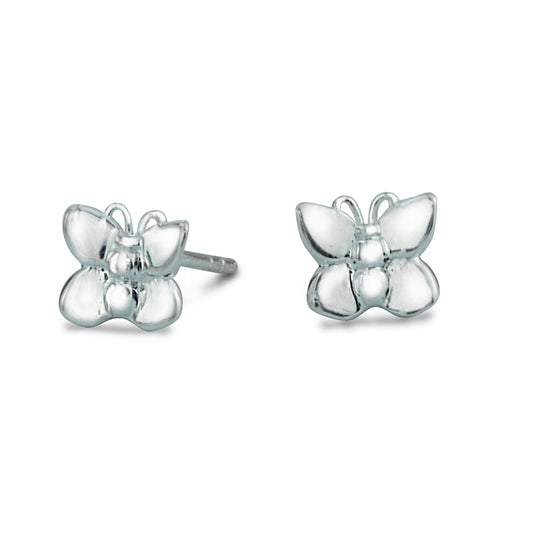Flutterby' Silver Stud Earrings Scarlett Jewellery