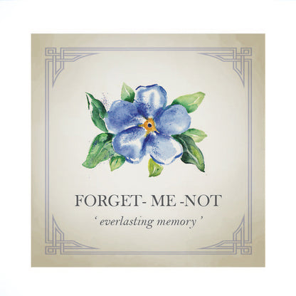 Small rose gold vermeil silver stud earrings with a delicate forget-me-not design by Scarlett Jewellery.