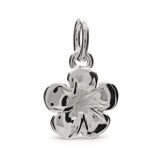 Frangipani Flower Silver Charm