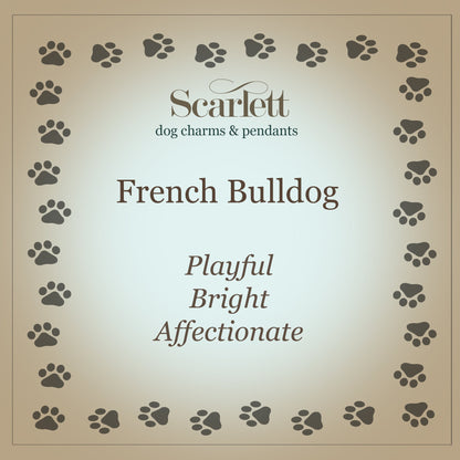 French Bulldog Silver Dog Charm Bracelet Scarlett Jewellery