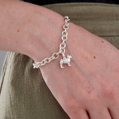 French Bulldog Silver Dog Charm Scarlett Jewellery